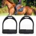 2Pcs Stirrups for Saddle Safety Stirrups with Non-Slip Rubber Pad for Equestrian Sports(S)