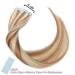 Elailite 20 Piece Real Hair Tape-In Extensions - Smooth 60cm 50g #12/613 Golden Brown & Bleached Blonde Hair Extensions - Buy Online on GoSupps.com