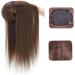 Clip-in Straight Hair Topper with Fringe for Women | Thinning Hair Solution in Light Brown (14INCH/35CM) - Buy Online on GoSupps.com