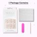 Nude Heart Design Short Square Press on Nails - Glossy Full Cover False Nails for Women - Buy Online on GoSupps.com