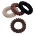 Grutyopkn Hair Ties Velvet Spiral Hair Ties 4 Pack Elastic Hair Ties No Crease Ponytail Long Hair Ties Band Women Multi-colored