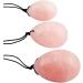 Shop Mookaitedecor Rose Quartz Yoni Eggs & Pelvic Floor Trainer Set - 3 Sizes for Bladder Relief & Relaxation | Postpartum Essential - Buy Online on GoSupps.com