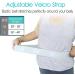 Adjustable Drainage Bulb Holder Belt for JP Drains - Post-Op Medical Wear for Surgical Recovery - Large White - Buy Online on GoSupps.com