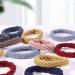 Seamless Cotton Hair Ties - 60 Elastic Ponytail Holders for Women & Girls | No Wrinkle Soft & Durable | 10 Colors & 4 Styles for Thick Hair - Buy Online on GoSupps.com