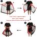 L RUNNZER Portable Soccer Goal  Pop Up Soccer Goal Net for Backyard  Set of 2 with Portable Carrying Case Red 4x3 FT - Buy Online on GoSupps.com