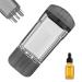 Applicateur D'huile Pour Cuir Chevelu | Peigne Massant Portable Distribution D'huile Capillaire Pour Femme - Soins Personnels L ger pour Toute la Famille Jeunes Femmes Hommes Adolescents Noir