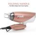 Foldable Travel Hair Dryer Dual Voltage Blow Dryer & Foldable Handle Small size Lightweight Negative Ionic Folding Hair Dryer - Buy Online on GoSupps.com