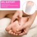 PAGOW 4 Pcs Reusable Gel Arch Support Sleeves - Foot Pain Relief for Plantar Fasciitis and Heel Spurs - Soft Silicone Inserts for Men and Women - White - Buy Online on GoSupps.com