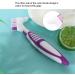 Denture Cleaning Brush - Removes Plaque with Ergonomic Nylon Design | Portable Tooth Space Cleaner - Buy Online on GoSupps.com