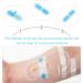 Healifty Catheter Stabilization Device Legband Holder - 10Pcs Universal Fixing Bands - White Blue - 9.5x3.5x0.8cm - Buy Online on GoSupps.com