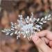 Unicra Bride Wedding Hair Comb Crystal Hair Accessories Bridal Flower Hair Pieces for Women and Girls (Silver) - Buy Online on GoSupps.com