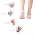 Silicone Heel Pads - 2 Pairs Gel Protectors for Plantar Fasciitis Relief & Heel Pain - Buy Online on GoSupps.com