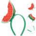 TENDYCOCO Halloween Watermelon Headband Novelty Hawaii Fruit Headband Costumes Headgear Props Funny Dress up Headpiece Accessories for Halloween Party Photo Props - Buy Online on GoSupps.com