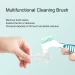 Rnitle 2-Piece Toothbrush Prostheses Set - Double-Bristled Dental Care Brushes with Ergonomic Rubber Grip (Orange & Green) - Buy Online on GoSupps.com