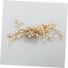 DOITOOL Flower Hairpin Comb Hair Clip Hair Pin Hair Barrettes Hairpin Comb Pearl Bride Hair Comb Flower Hair Clip Comb - Buy Online on GoSupps.com