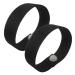 Bracelet for movement disease elastic acupressure tape waterproof to push against nausea dizziness fear (couple) black (black size S 15.2 cm) black small 6 in.