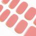 DANNI & TONI 28 Stickers Semi Cured Nail Wraps Soft Self-Adhesive Gel Nail Stickers(Glitter in My Eyes) Salon-Quality Gel Nail Polish Strips Manicure Stickers Set-Shimmer Powder