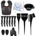 carrub 16 Pieces Hair Dye Coloring Kit- Hair Tinting Bowl Hair Agitator Dye Brush Ear Cover Hairpin Hair Coloring Cape