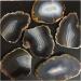 Stone Crafts Natural Original Grey Agate Crystal Gemstone Slice Coaster Reiki Crystal Stone for Home deocration Natural Luster - Buy Online on GoSupps.com