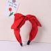 Big Bow Decor Hair Hoop for Women Girls - Red Knotted Turban Headband - Buy Online on GoSupps.com