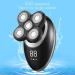 Premium Head Shaver for Bald Men | 5D Electric Razor & Beard Trimmer with LCD Display - Golden - Buy Online on GoSupps.com