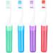 4-Piece Portable Toothbrush Set for Fine Hair | Ergonomic Oral Cleaning & Stain Removal - Perfect for Home Use - Buy Online on GoSupps.com