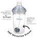 Nuby Tritan No-Spill Trainer Cup with Silicone Spout & 360 Weighted Straw - Gray, 5 Inch - Pack of 1 - Buy Online on GoSupps.com
