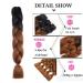 Buy 24 Jumbo Braids Hair Extensions - Black Brown Kanekalon Synthetic Crochet Braids 6 Pack | Premium Quality Braids Extensions - Buy Online on GoSupps.com