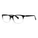 Eyekepper Fashion Retro Reading Glasses with Quality Square Lenses Spring Hinges Glasses Women and Men +0.75 Black