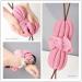 Qiviya Long Bath Loofah with Handle - Exfoliating Shower Pouf Ball for Men and Women (Pink) - Buy Online on GoSupps.com