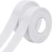NATUCE 2 Roll Hockey Tape White 25m racket tape ice hockey handle tape wear -resistant racket band non -slip hockey racket strap for tennis squash racks jump rope badminton handle racket handle