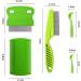 3-Piece Stainless Steel Lice Comb Set with Tick Clips - Pet Grooming Comb for Lice Removal (Green) - Buy Online on GoSupps.com