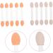 PLAFOPE 100pcs Double Ended Eyeshadow Brush Cosmetic Tool Makeup Brush Latex Sponge Eye Makeup Applicator Cosmetic Applicator Dual-side Eyeshadow Stick Makeup Tool 6.5x1.3cm White - Buy Online on GoSupps.com