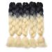 Buy Braids Extensions - Kanekalon Crochet Hair 5pcs 60cm Colorful Black & Light Blonde - Shop Quality Synthetic Hair for International Shipping! - Buy Online on GoSupps.com
