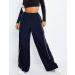 Athlisan Women's Y2K Black Parachute Pants - Baggy Wide Leg Track Pants (Large) - Buy Online on GoSupps.com