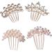 minkissy Comb Wedding Comb Headpieces hair clips for women Wire Hair bridal hair comb goody hair clips for women wedding head pin crystal needle Wedding - Buy Online on GoSupps.com