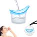 AXLOFO  Eye Wash Cup  Eye Wash Bath Kit (Eye Drop Guide/Wash Cup)  Silicone Eye Cup for Effective Eye Cleansing  Soothing Tired Eyes (blue-1)