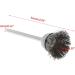 JOYKK 3Pieces Steel Wire Wheel Brush Head Abrasive Deburring Drilling Tools Bowl-shape - Silver - Buy Online on GoSupps.com