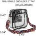 Stadium Approved Clear Crossbody Bag for Women - Adjustable Strap, Colorful Design - Buy Online on GoSupps.com