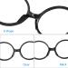 20 Pairs Silicone Nose Pads for Glasses - Self-Adhesive Thin Anti-Slip Cushion for Comfort - Clear Pad for Sunglasses & Eyeglasses - Buy Online on GoSupps.com