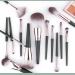 14-Piece Green Makeup Brush Set for Loose Powder Highlighter Eyeshadow Foundation & Contour - Perfect for Flawless Application - Buy Online on GoSupps.com