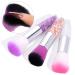 Travel-Friendly Purple Makeup Brush Set - Portable Powder Blusher & Wet Hair Brush - One Size - Buy Online on GoSupps.com