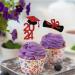 Bekaterea 12PCS 2024 Graduation Hats Cupcake Toppers Graduation girl cake decoration 2024 Grad Graduation Appetizer Dessert Decoration Picks Perfect for Graduation Party mini Cake Decorating Black Gold12 - Buy Online on GoSupps.com