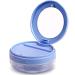 Uouovo Leak Proof Dental Retainer Case Denture Cleaning Case Denture Bath Case Denture Case Retainer Cleaning Case Mouth Guard Perfect for Travel Denture Cups for Soaking Dentures & Mirror (Blue)
