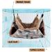 Small Pet Cage Hammock 2 Tier - Hanging Bed for Small Animals - Accessories for Chinchilla, Parrot, Sugar Glider, Ferrets, Rat, Hamster - Brown - 13.38x13.38 - Buy Online on GoSupps.com