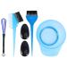 5pcs Hair Dye Color Brush Blending Brushes Hair Coloring Ear Covers Practical Hair Dye Tool Kit Dyeing Brush Highlighting Board Hair Dye Diy Tool Dye Brush and Hair Color Brush Mix Blue