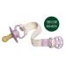 Nip Stay Green Organic Cotton Pacifier Tape - Adjustable Clothing Protector - Made in Germany - Violet - Buy Online on GoSupps.com