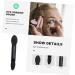 Mikinona 10pcs Makeup Tool Kit Dual Sided Eyeshadow Brush Dual Sides Eyeshadow Applicateur Maquillaje Black - Buy Online on GoSupps.com