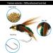 Ivei Fly Fishing Flies Kit - Premium Hand-Tied Assortment of 12 Dry/Wet Flies Nymphs & Streamers with Portable Box for Trout & Bass Fishing - Buy Online on GoSupps.com