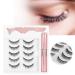 Magnetic Eyeliner & Eyelash Kit - 5 Pairs 3D No Glue Needed | Easy Application with Tweezers - Buy Online on GoSupps.com